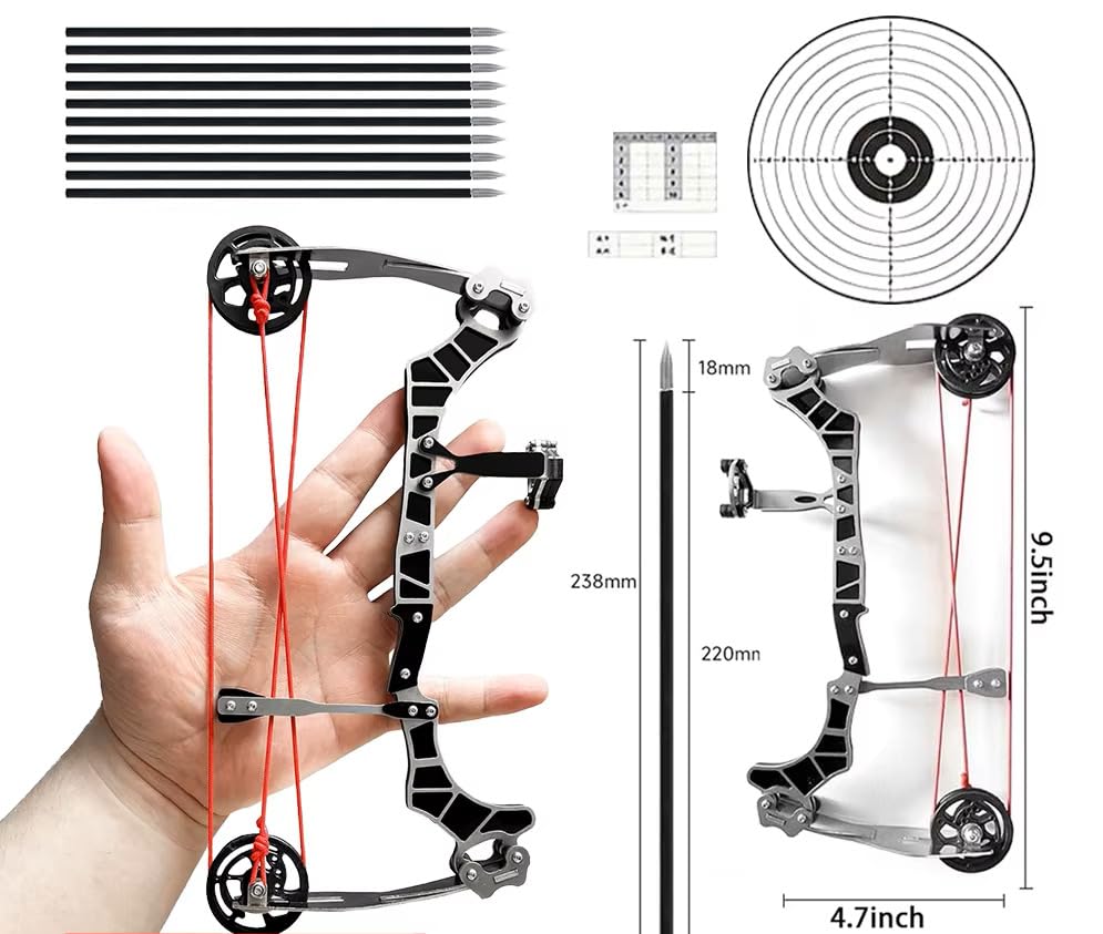 Nema Mini Stainless Steel Compound Bow - Black 3