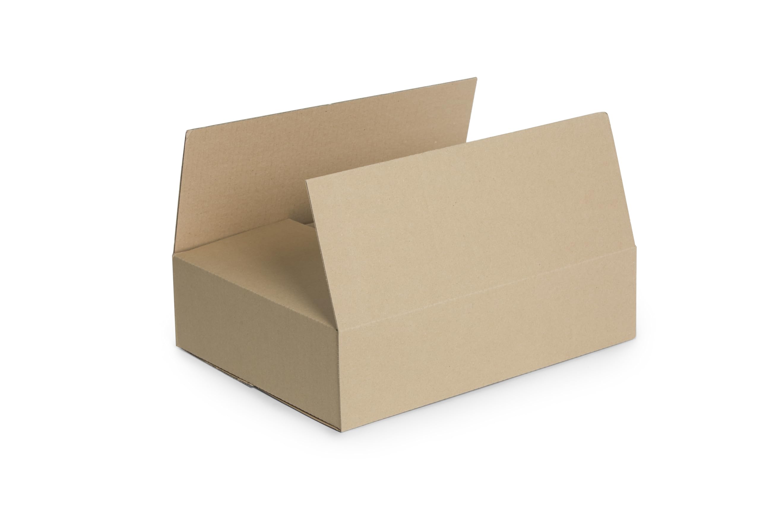 150 Stück Faltkarton 400x300x100 mm Versandkarton E-commerce Karton 1-Wellig 400G Braun Kartonage Verpackung Postkarton Versandschachtel Paket Päckchen