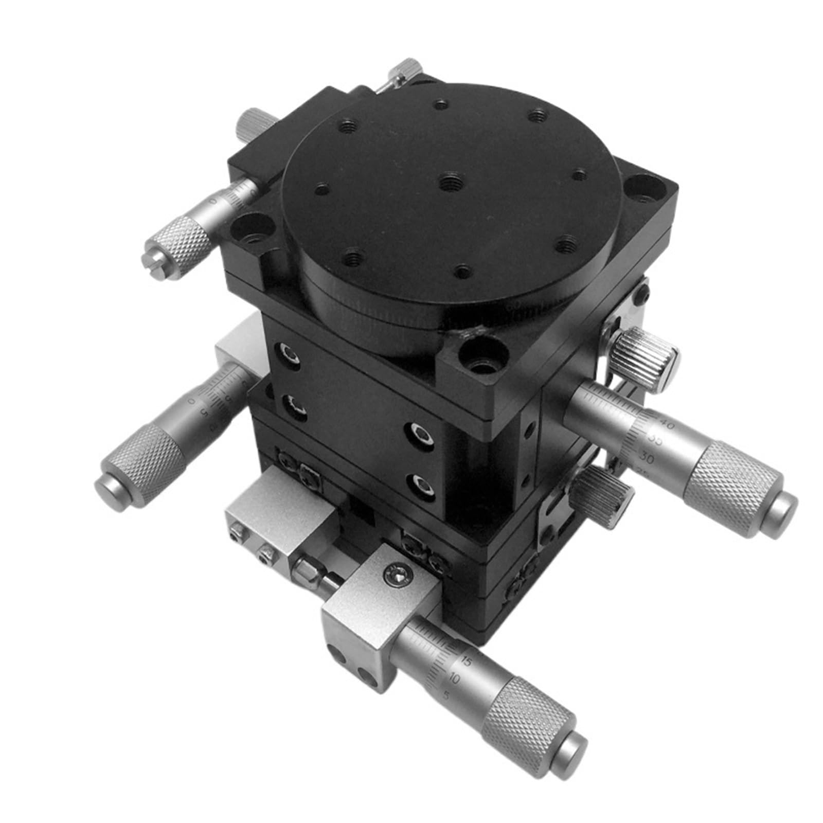 WNVXJGNSO XYZR Axis 40 * 40mm 4 axis Platform Manual Linear Stage Bearing Tuning Sliding Table LTP40-L XYZR40-L 9.8N