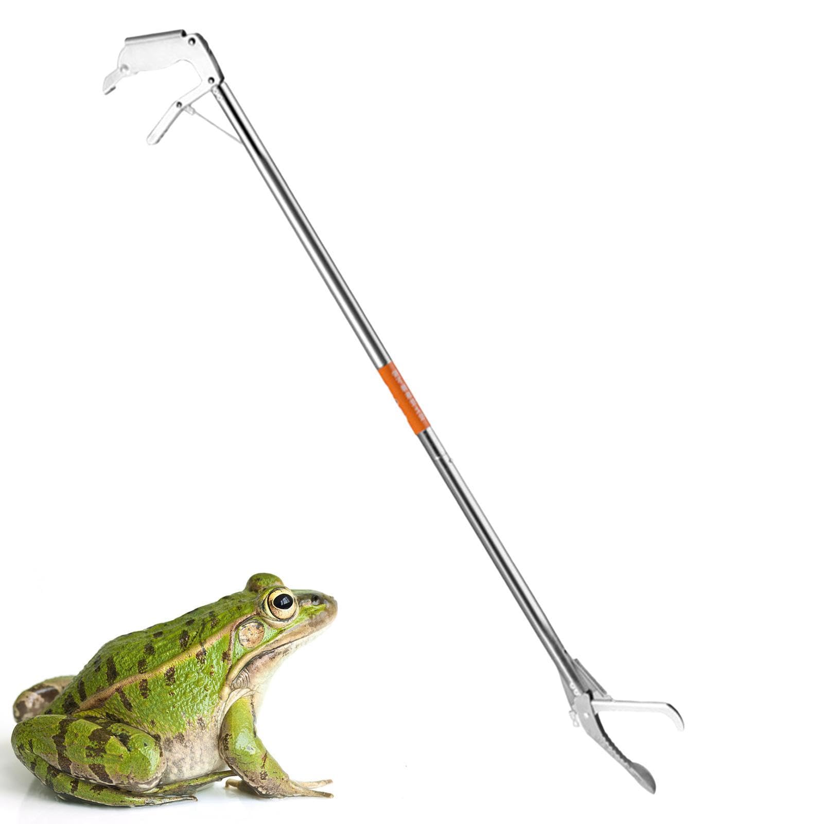 Lot de 1/2 pinces pour reptiles – Pince à serpent, tige allongée | Attrape-serpent pliable, serpents à clapet, outils de manipulation, crochet serpent, attrape-reptiles pour la randonnée, le camping