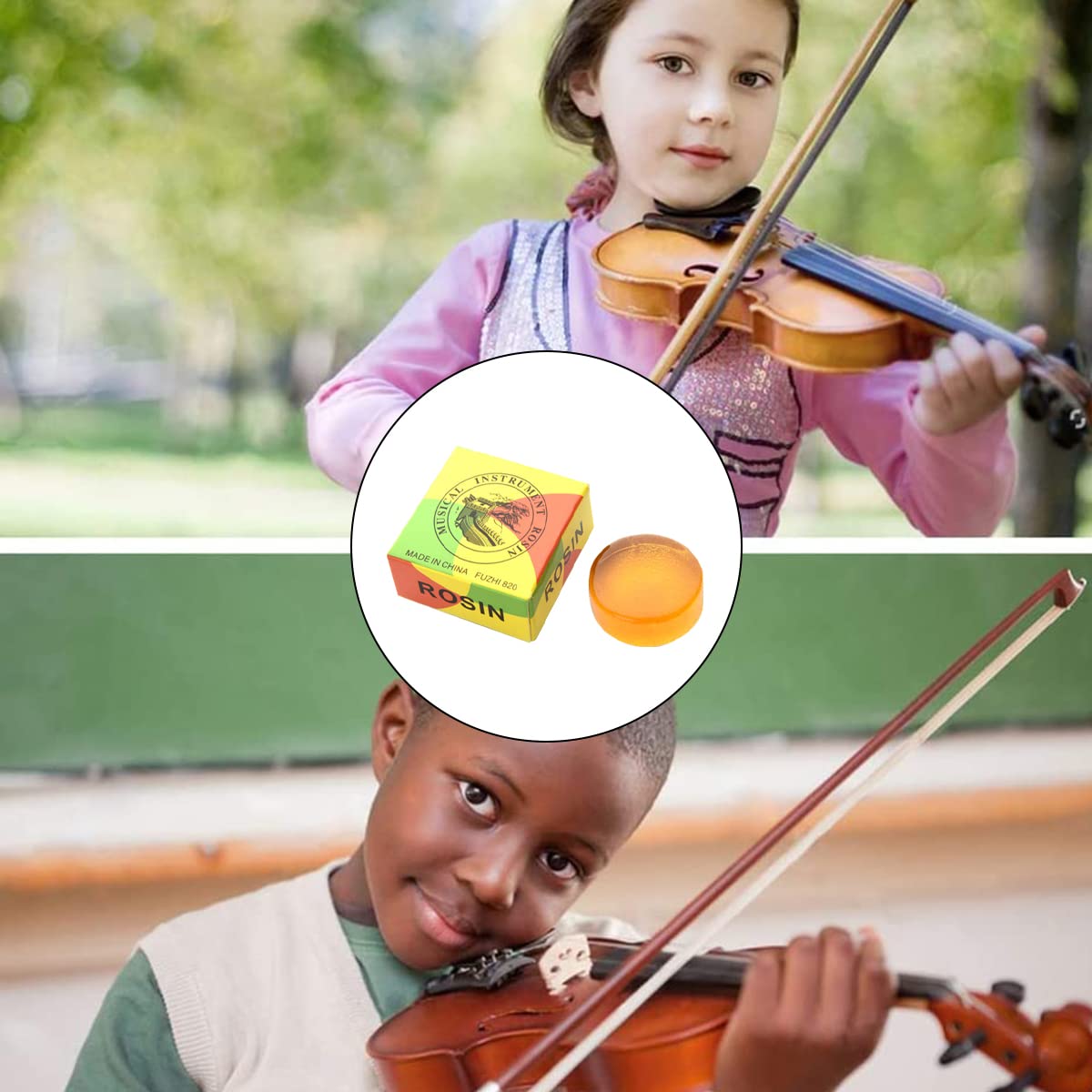 Set Di 3 Colofonie Naturali Per Violino, Viola E Violoncello - Resina A Bassa Polvere - Foto 3