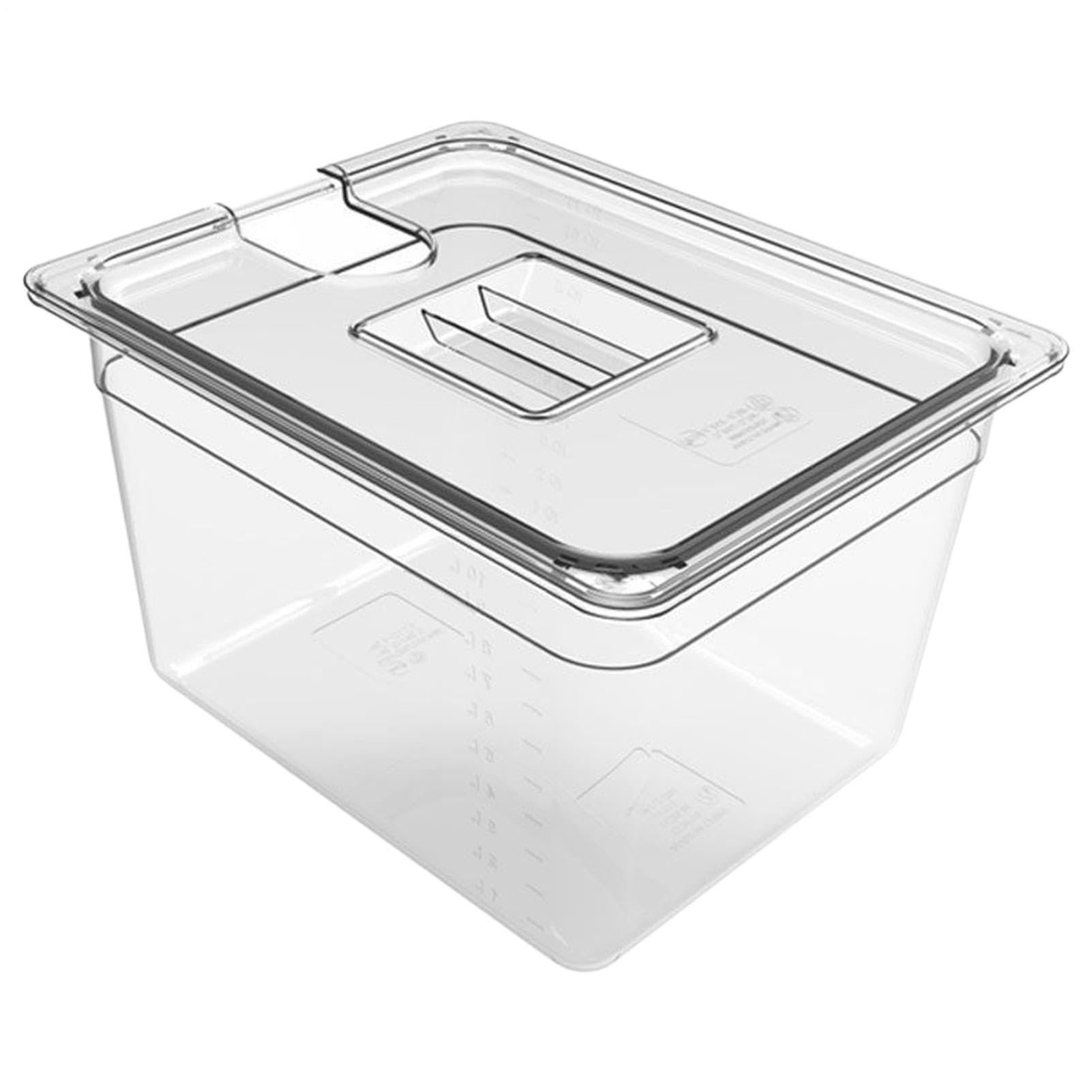 Cuve Sous Vide Réservoir d'Eau Sous Vide avec Couvercle | Boîte de Immersion Transparente Étanche pour Food Truck Camping-Car Restaurant