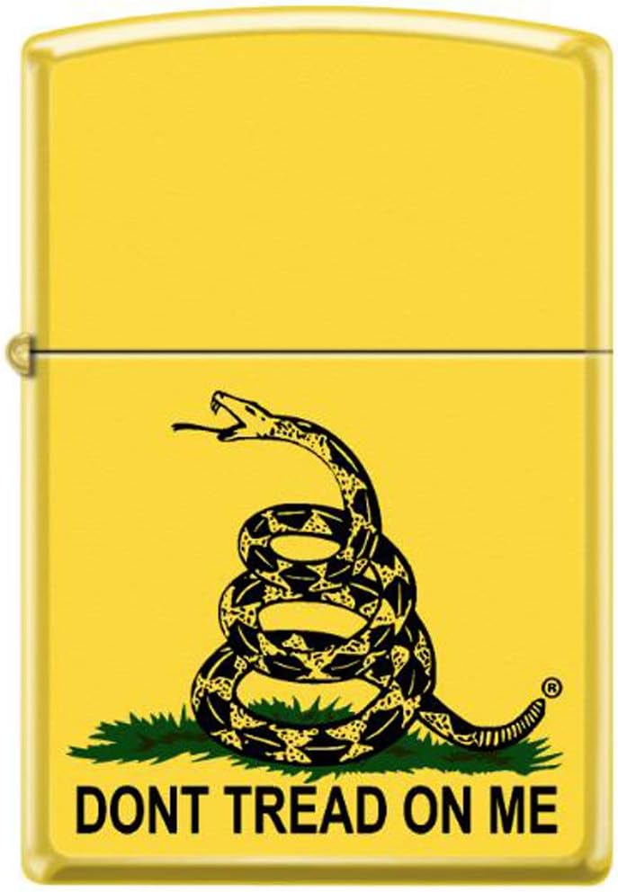 American Gadsden Flag Dont Tread on Me Yellow Zippo Lighter …