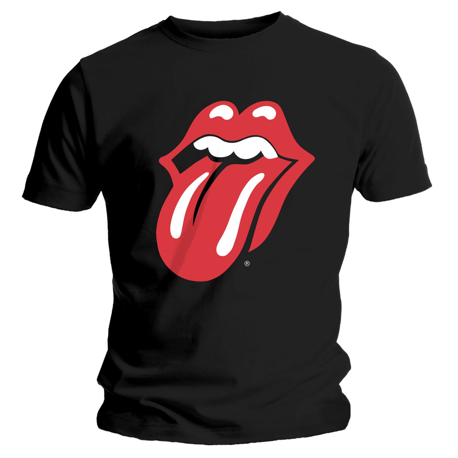 BravadoMens Rolling Stones Distressed Cracked Tongue Black Mens T-shirt X-Large Black 31272000DP Extra Large