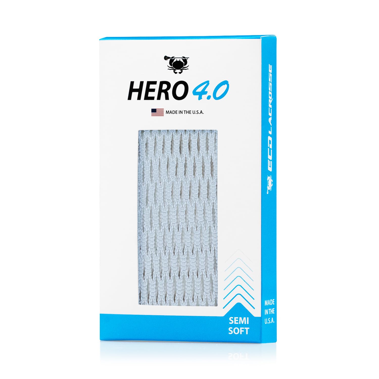 ECD Lacrosse Hero 4.0 Mesh (White Semi-Soft)