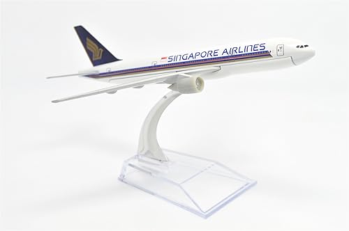 Miniatura 4 de Tang Dynasty TM B777Singapore Airlines metal modelo de avión modelo de avión Toy Plane