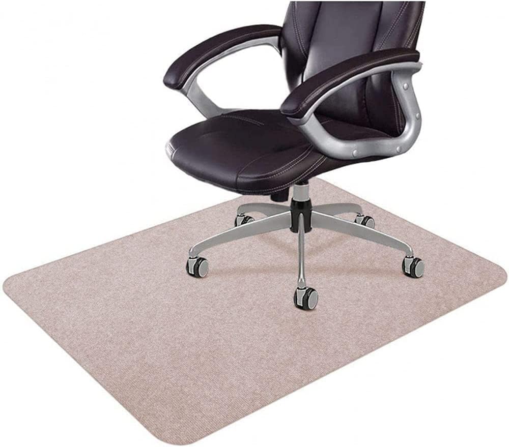 Office Chair Rug Mat- Floor Protector, Non Slip - Stop Noise Rectangular Carpet Anti-Fouling Desks Rolling Chair Underlay, for Hardwood Tile, Entrance Hall Bedroom