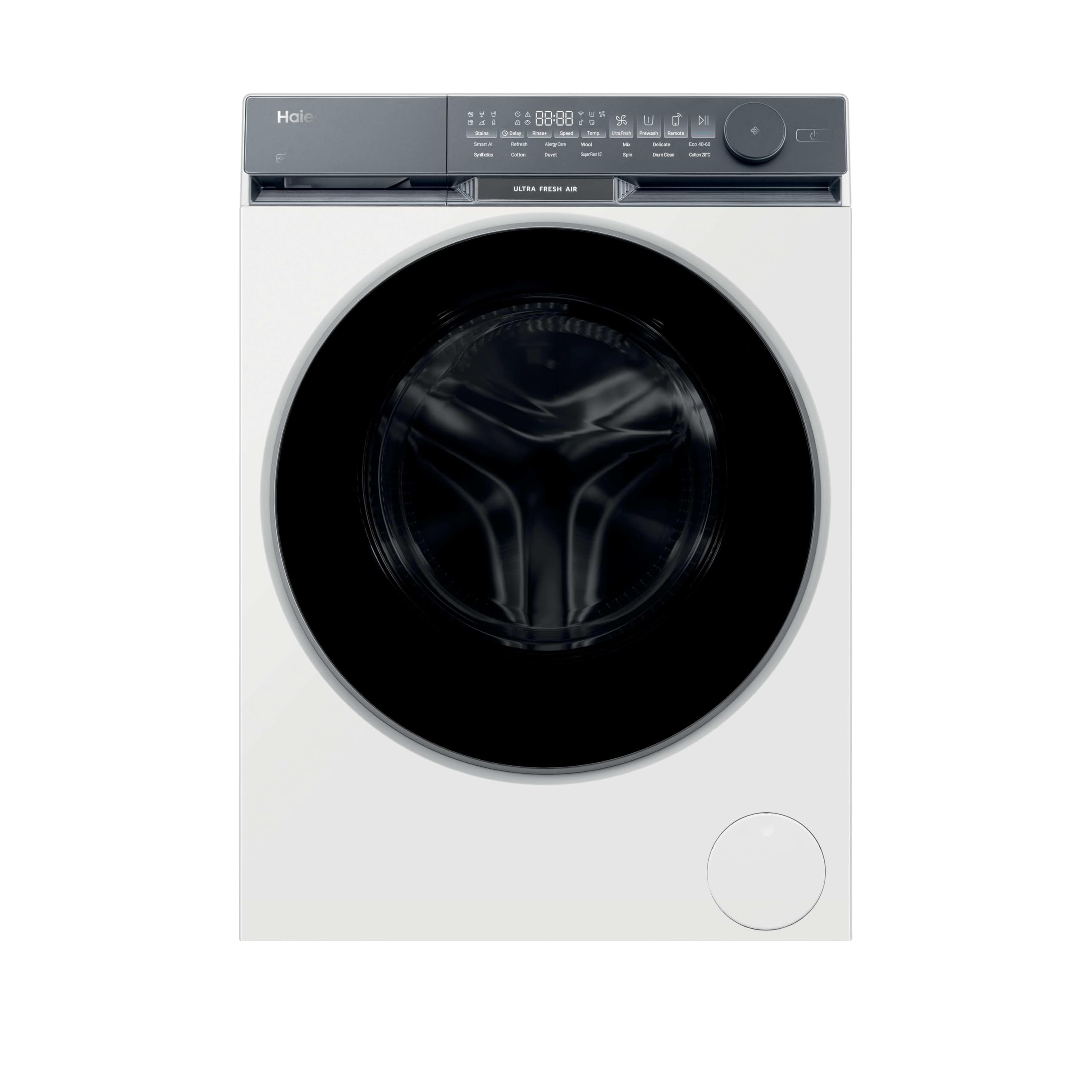 Haier X Series 9 Hw100-B14387Uuk 10Kg Washing Machine With 1400 Rpm Spin, Wifi Connected, White, A Rated