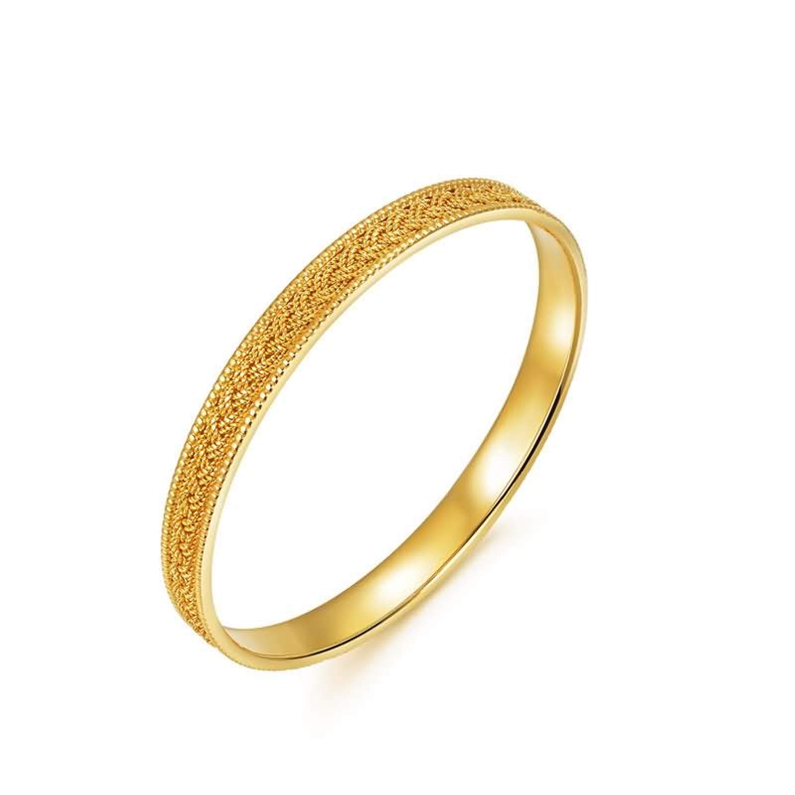 18ct Gold Bracelets for Women Weave Pattern Womens Bracelets and Bangles