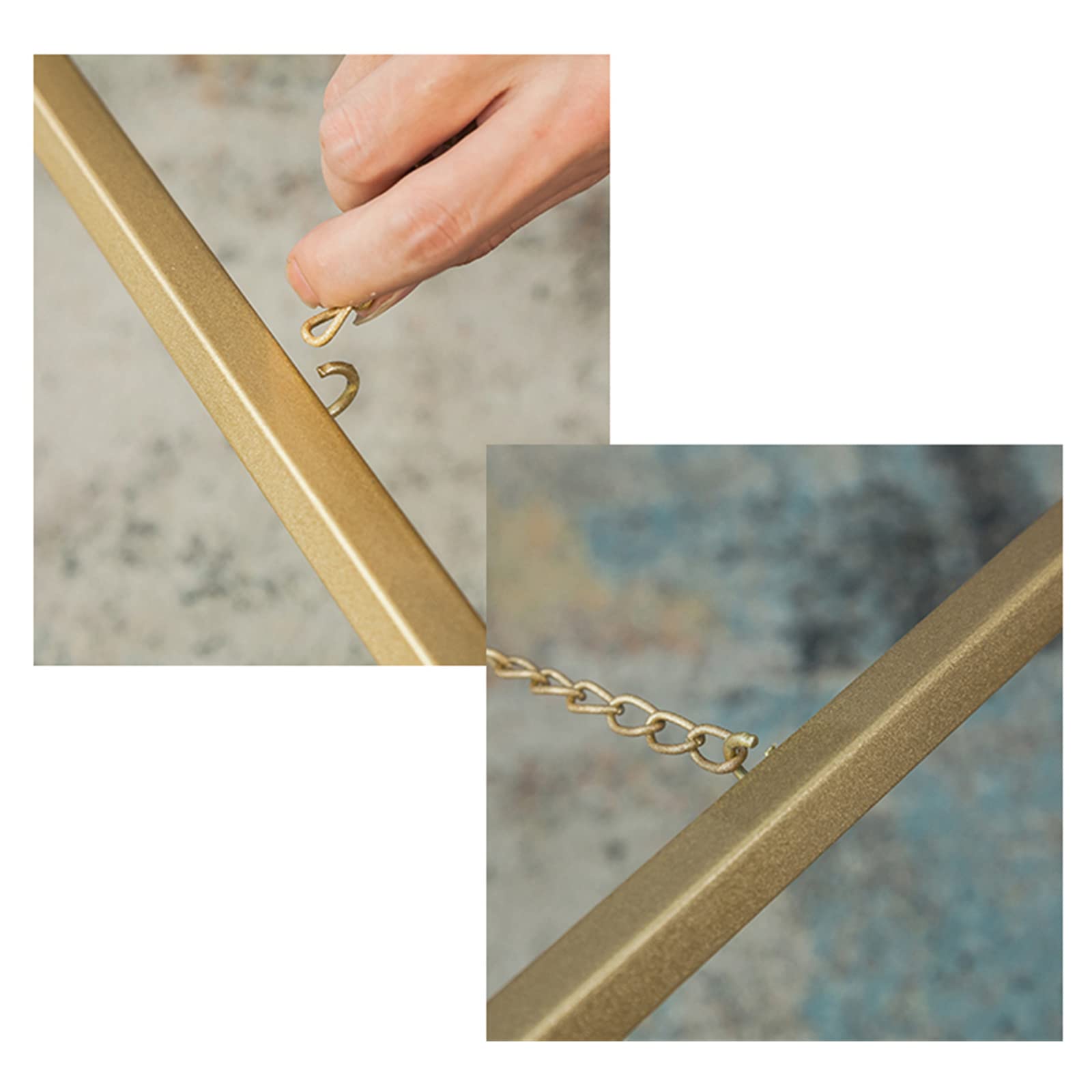 Caballetes para pintar, caballete de metal plegable portátil ajustable caballete de suelo con marco en A para carteles y carteles de boda, 120/145 cm de alto (tamaño: 145 cm, color: negro) (dorado 145