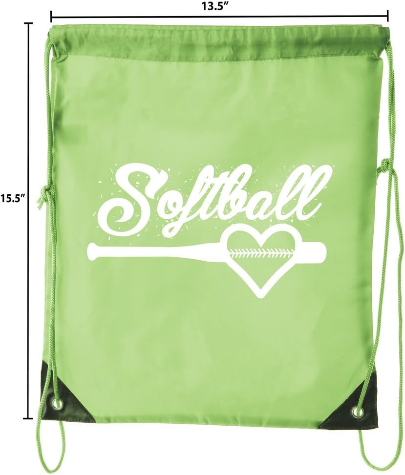 softball drawstring bags in bulk