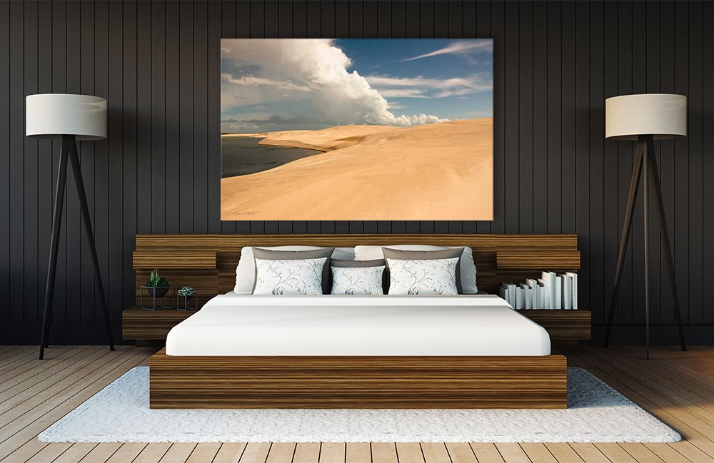 Giant Art Sand and Water Huge Contemporary Landscape Giclee Canvas Pri | amzdealz