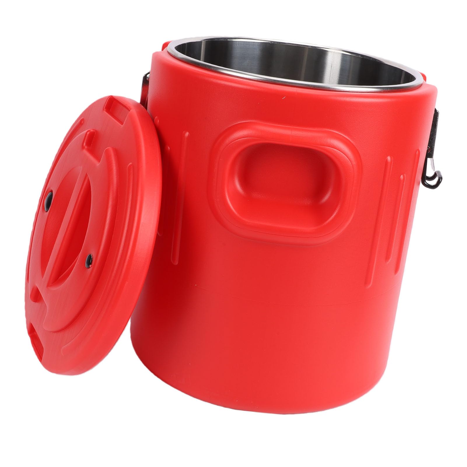 ASHATA Contenedor de Alimentos Aislado de 20 litros con Diseño a Prueba de Fugas Contenedor de Bebidas Térmicas Portátil para Picnics o Catering de Acero Inoxidable Rojo