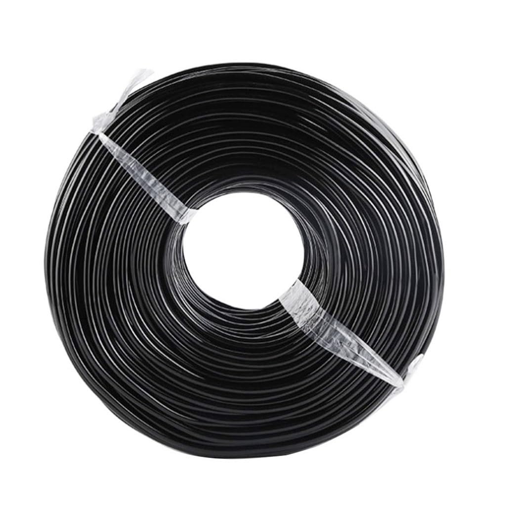 Cinta de riego por goteo, tubo de PVC de 1/4 pulgadas para jardín, sistema de nebulización, negro, longitud flexible de 5 a 80 m para riego y refrigeración eficientes