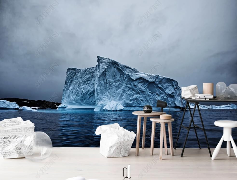 Papier peint intissé iceberg décoration murale chambre 400x280