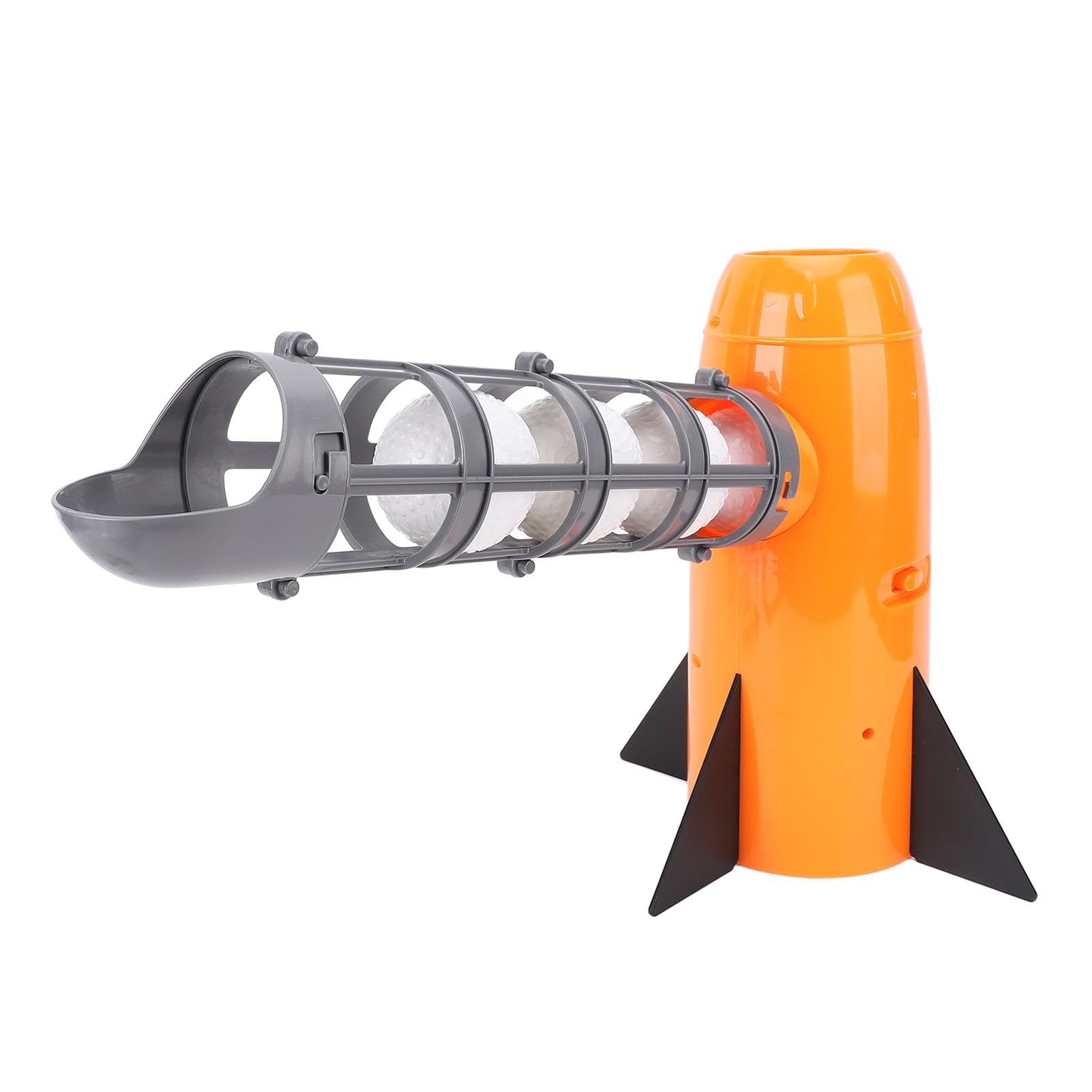 Fockety Lanciatore Automatico di Baseball, Lanciatore di Baseball con Avviamento con Un, Giocattolo con Mazza Retrattile e 5 Palline per Allenamento Sportivo all'Aria Aperta per Bambini