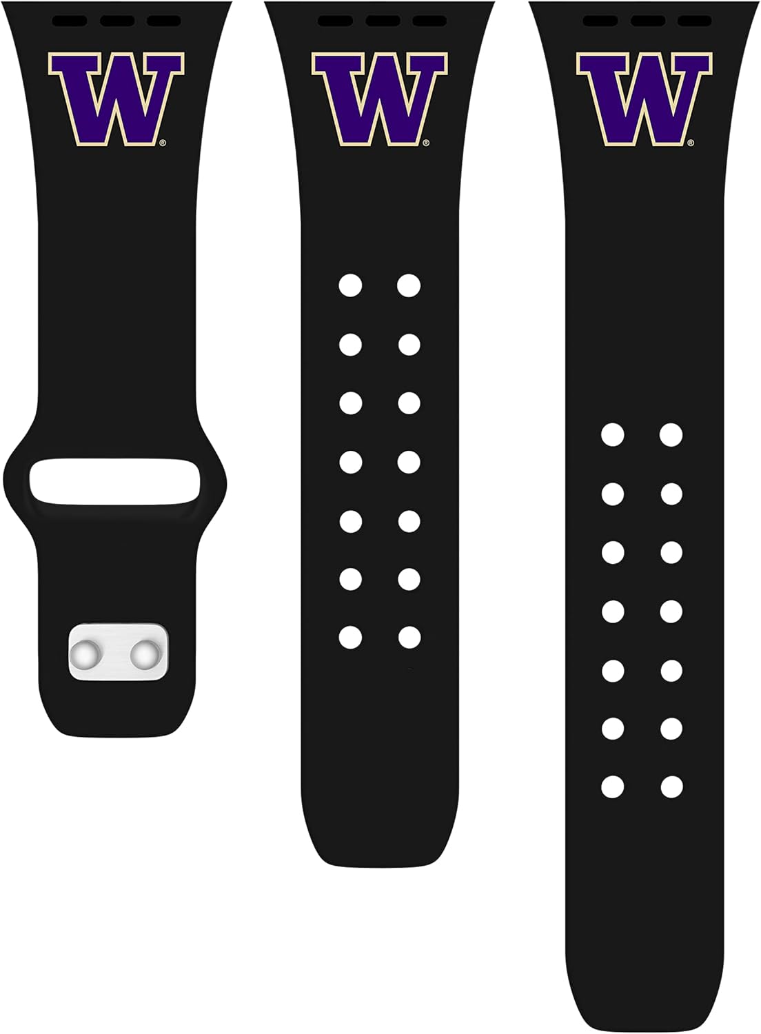 Affinity Bands Washington Huskies Silicone Sport Band compatible with Apple Watch