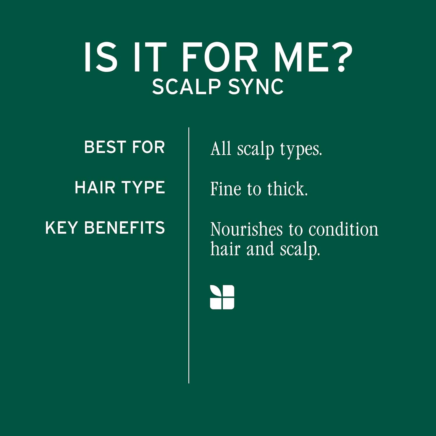 Biolage Scalp Sync Universal Conditioner - Nourishing & Hydrating for All Scalp Types, Lightweight Moisturizing & Conditioning, Fermented Tea Blend & Glycolic Acid, Vegan & Paraben-Free - Image 4