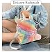 INTVN Mochila de Unicornio, Mochila Escolar para niña, Mochila de Lentejuelas, Mochila...