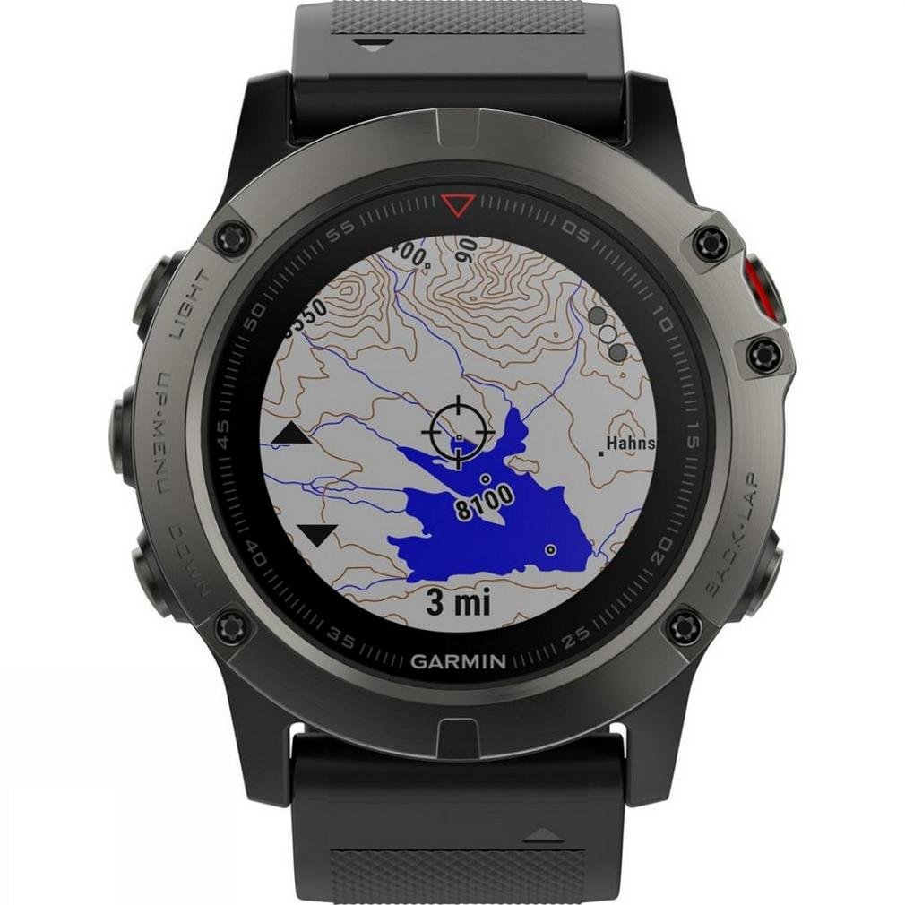 Garmin Fenix 5X Sapphire Bluetooth Nero, Grigio orologio sportivo
