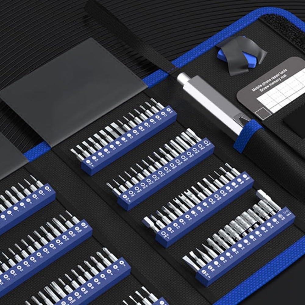 Set di cacciaviti elettrici 144 in 1: kit di attrezzi per riparazioni di telefoni cellulari e PC