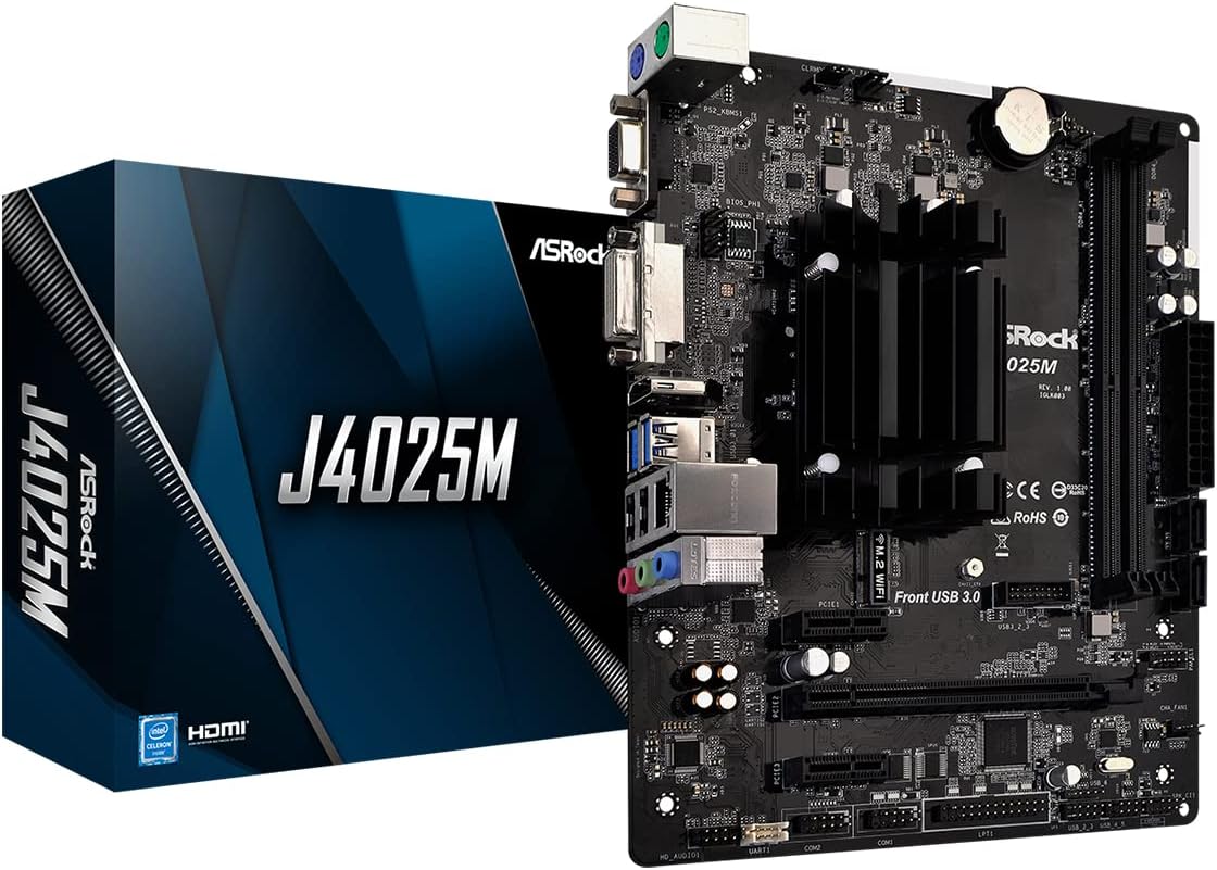 ASRock J4025M Intel Dual-Core Processor J4025 (Up to 2.9GHz) Motherboard