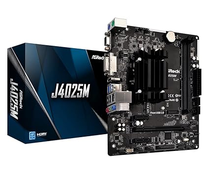 ASRock J4025M Intel Dual-Core Processor J4025 (Up to 2.9 GHz) Motherboard