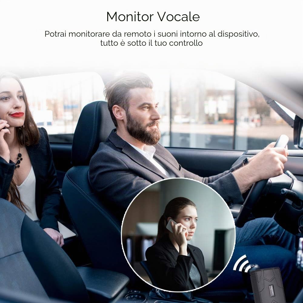 Winnes 4G GPS Tracker Localizzatore GPS Per Auto Moto Camion Con Forte Magnete Tracking in Tempo Reale,Geo-fence Alarm App Gratuita Antifurto 4GTK915