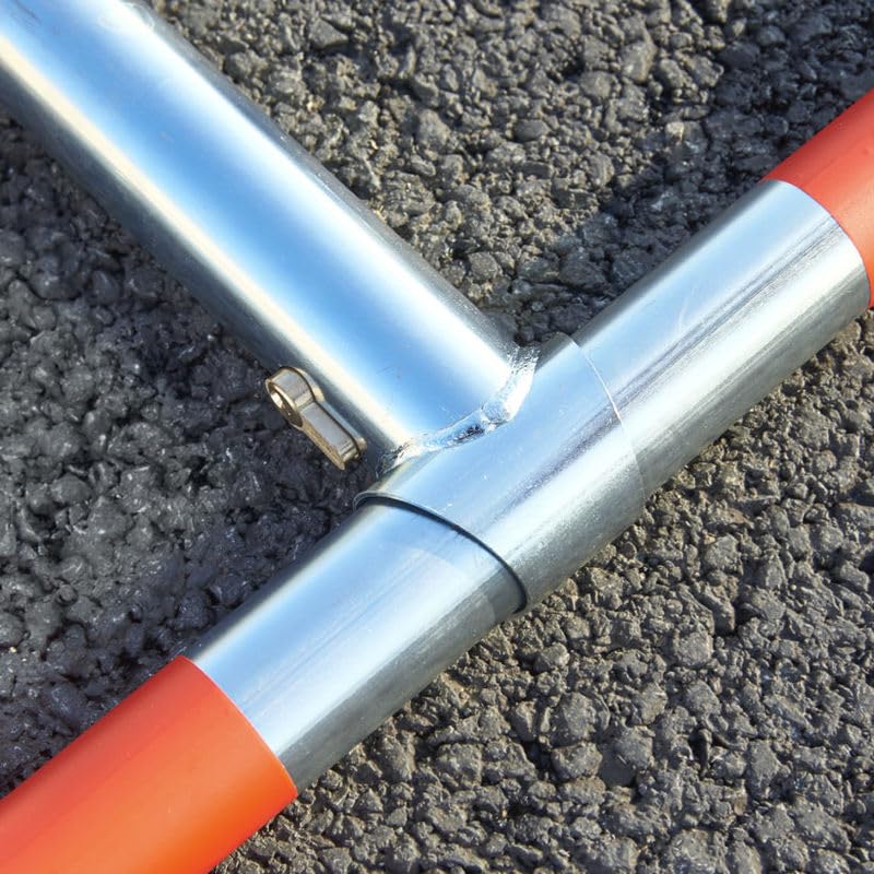 Barrière de Parking Rabattable 3 Pieds SPECIAL MACADAM avec clés identiques - Mottez B301CCI