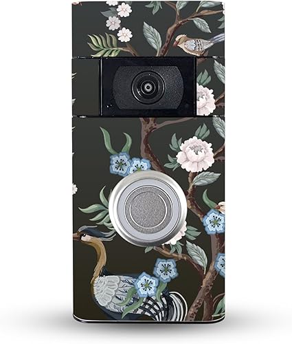 MightySkins Skin compatible con Ring Video Doorbell (2 generación), tela asiática, protectora, duradera y única, fácil de aplicar, quitar y cambiar