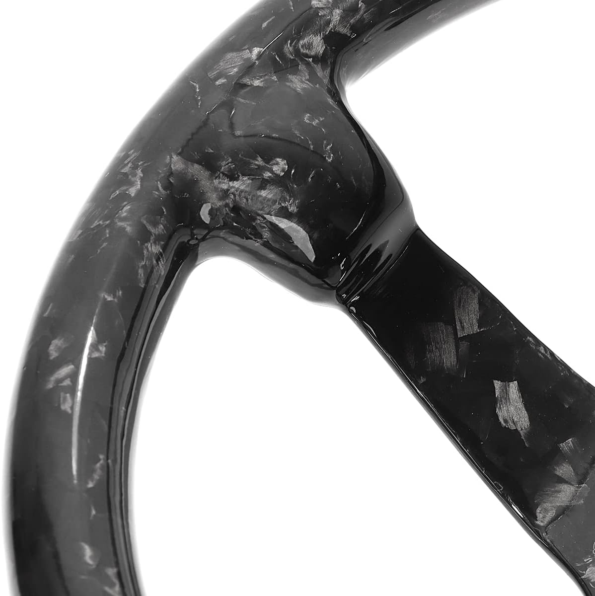 Forged Carbon Fiber Racing Steering Wheel 14'' inch 350mm Diameter 6 Bolts