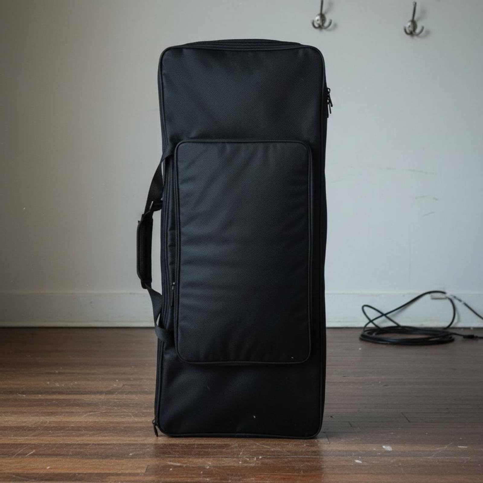 Custodia Tastiera Elettronica Borsa Protettiva Impermeabile Multiuso Imbottitura Soft Tasche Extra Doppia Tracolla Adatta a Spostamenti Lezioni Conservatorio, Nero PU Aggiornato