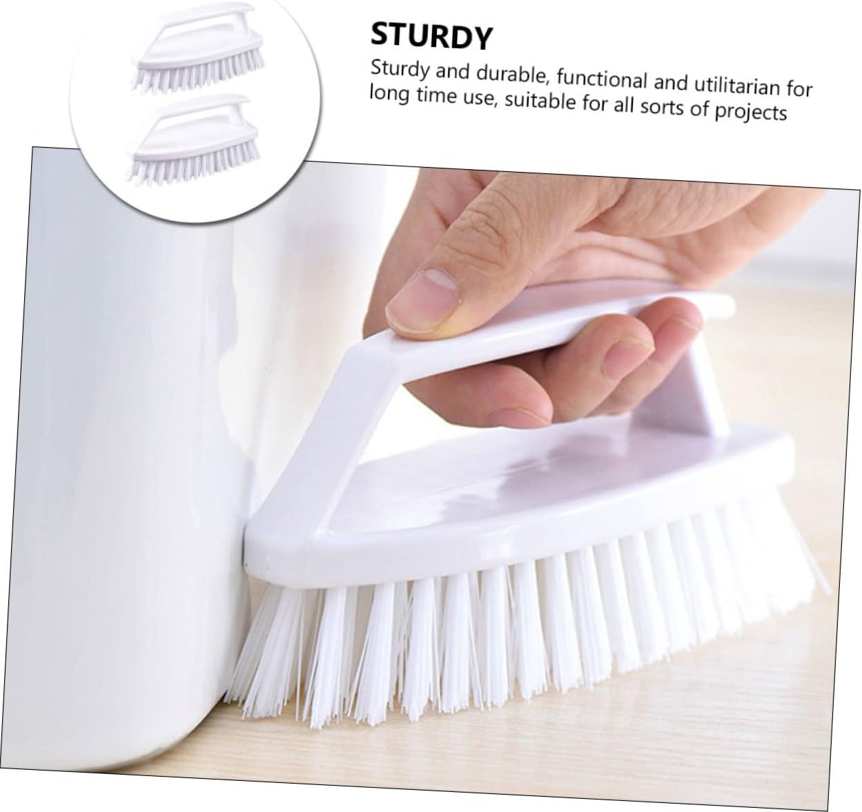 2pcs Multifunctional Cleaning Brush for Shoes and Clothes Gentle and Tile Cleaner for Home Use and Travel Removes Hair and Effortlessly
