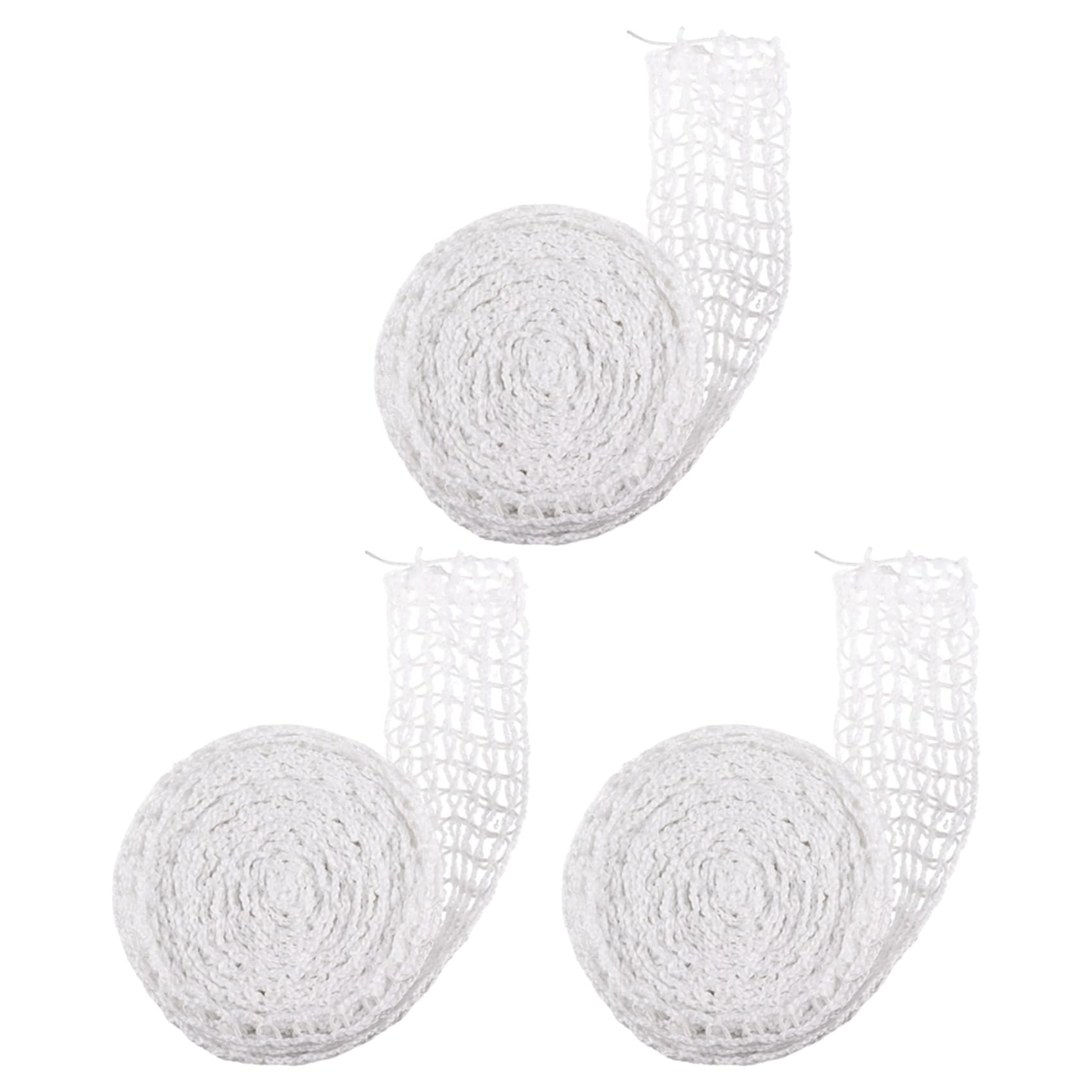 Hndhbfgrt 3pcs 5M Meat Netting Roll,Size 18,Smoked Meat Poultry Ham Netting Meat Butcher Twine Net Roll Wrapping Net