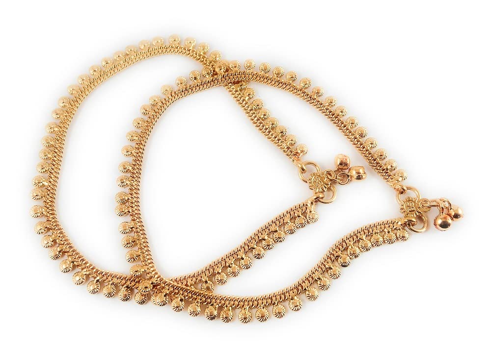 CUTE GOLD One Gram Gold Plated & Brass Stylish Anklets Kolusu Payal Ghungroo for Women & Girls (10.5 Inch) (B09WSQCSVL) Amazon Price History, Amazon Price Tracker