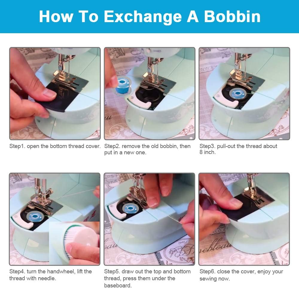 50PCS Bobbins, Sewing Machine Bobbin with Case for Brother, Singer, Kenmore, Janome, Bernina, Plastic Bobbins with 2PCS Embroidery Floss Bobbins