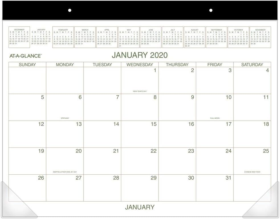 AT-A-GLANCE Desk Pad Calendar 2016, Recycled, 21-3/4 x 15-1/2 Inches (GG2500-00)