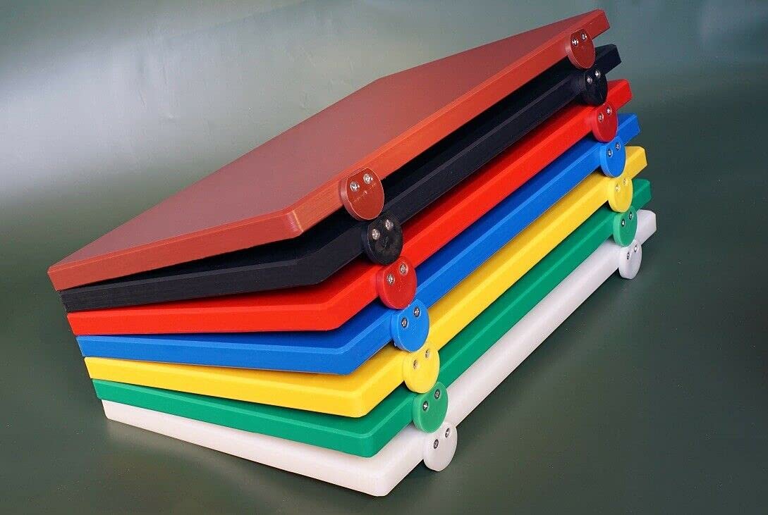 Tagliere in Polietilene Verde 50 x 40 spessore 3 - cm professionale con fermi