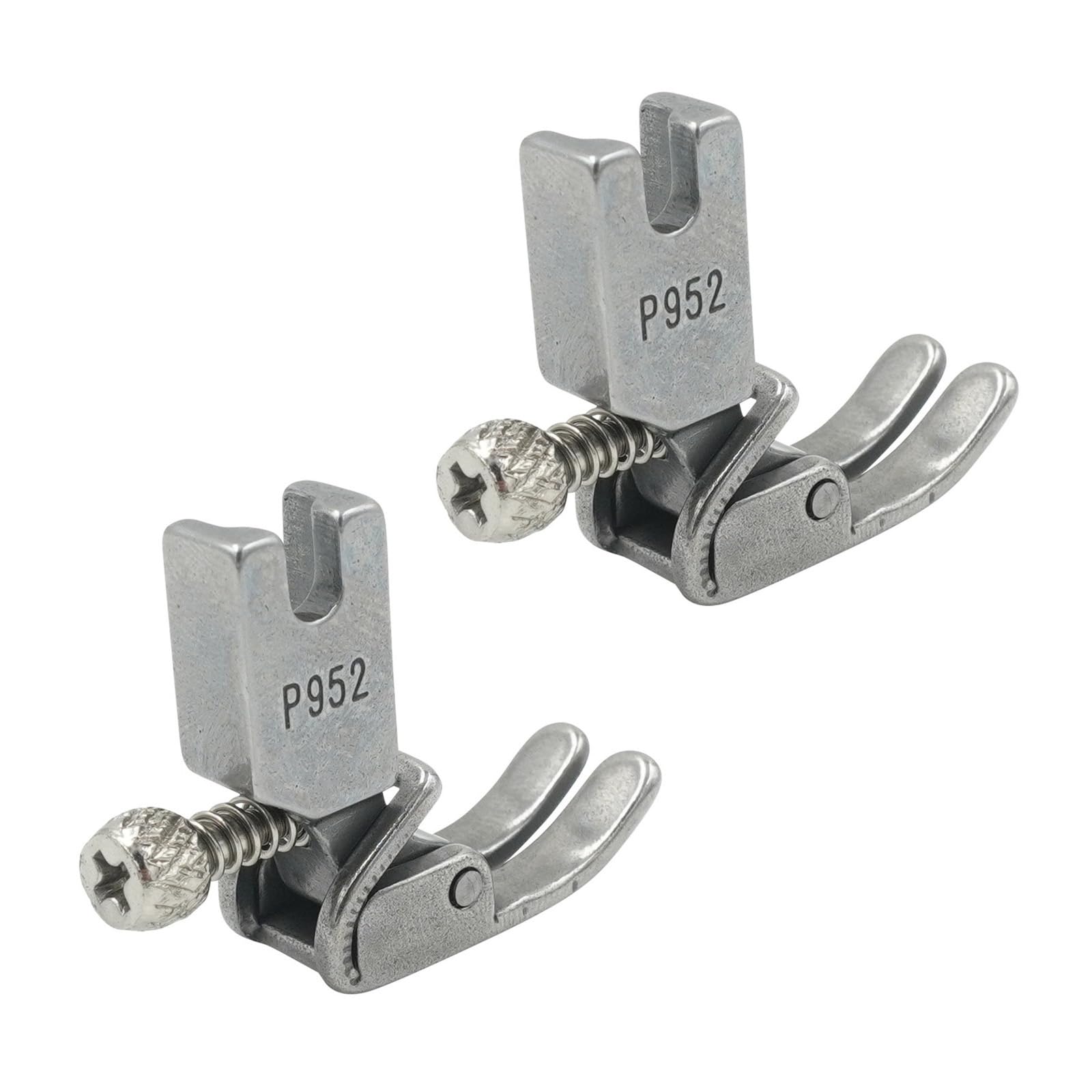 2PCS Sewing Machine Presser Feet Heavy Duty Steel Presser Foot Replacements for P952 Industrial Sewing Machine Accessory Heavy Duty Foot