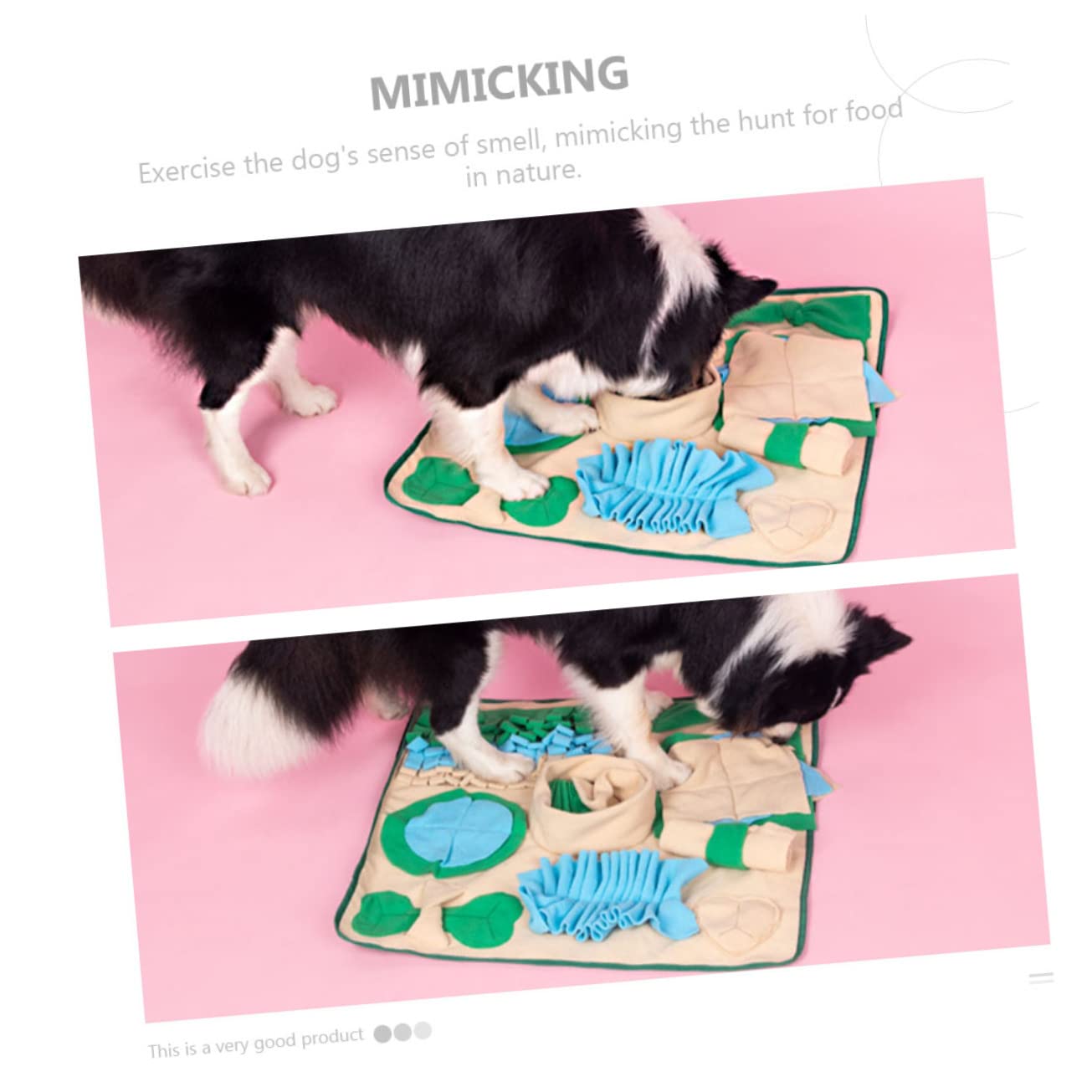 Hunde und Katzen Schnüffelmatte aus Synthetischem Material mit Kreativem Design zur Gewichtsreduktion und Trainingszubehör für Langsames Fressen im Alltag
