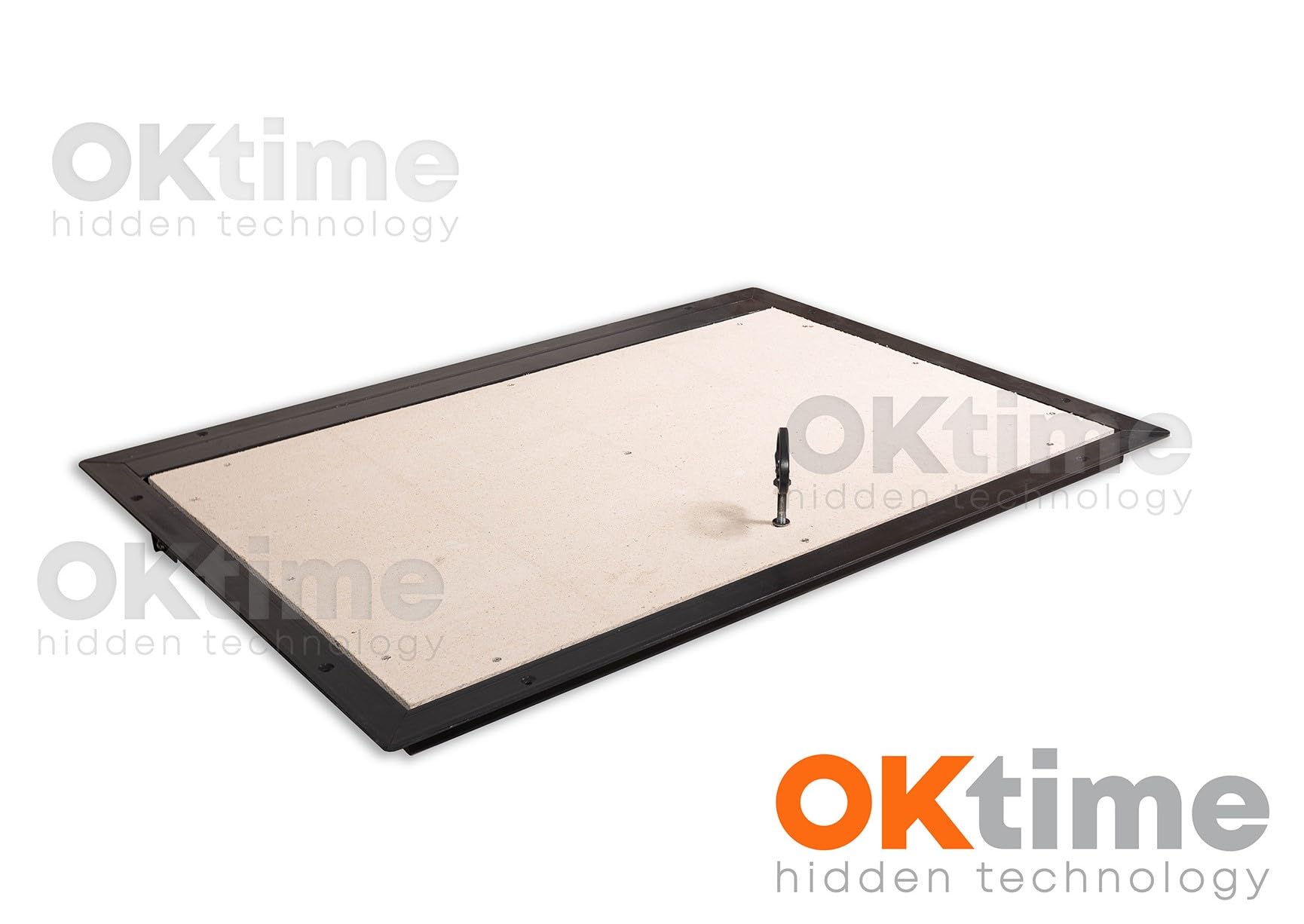 Vloerluik 700 x 800 mm - Inloopschachtafdekking - Kanaalschacht - Schachtafdekking - Revisieschacht - Kelder Verborgen Deur - Robuust Stalen Vloerluik voor Kelders en Inspectieschachten