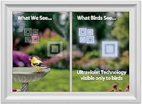 Vista 2 de WindowAlert - Calcomanías anticolisión para pájaros – Calcomanía transparente para ventana para proteger a las aves silvestres de colisiones contra