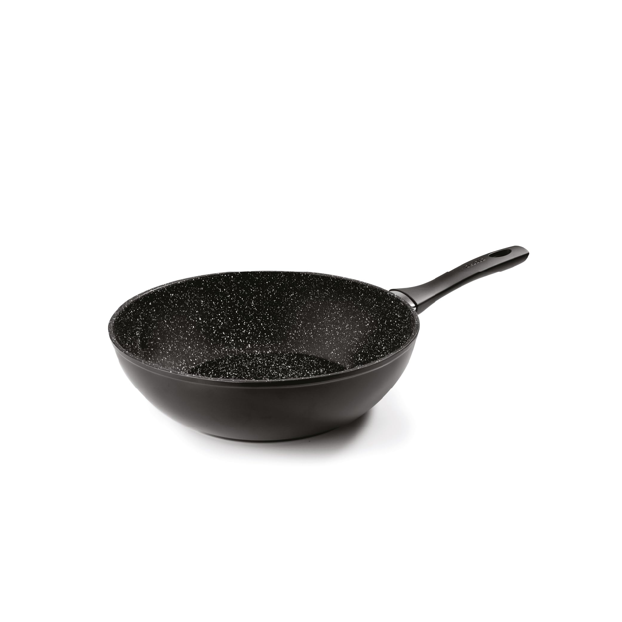Wok 30 cm induction IBILI antiadhésif style pierre pour cuisson saine