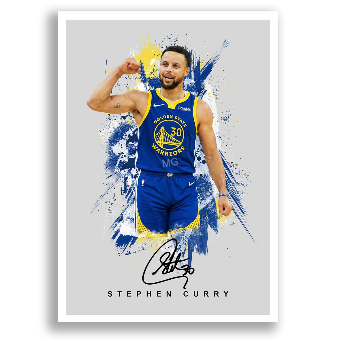 Steph Curry Golden State Warriors Basketball Signed Photo Poster A4/A3 Print Picture Display Framed Autograph Memorabilia Gift (2026 (Grey A4 Unframed))