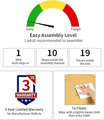 Miniatura 40 de EKNITEY Mesa auxiliar, mesa auxiliar plegable de metal impermeable, pequeña mesa auxiliar con bandeja extraíble para sala de estar, dormitorio,