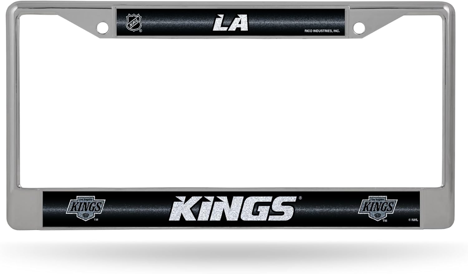 Rico Industries NHL Hockey Anaheim Ducks Classic Bling License Plate Chrome Frame 12" x 6"