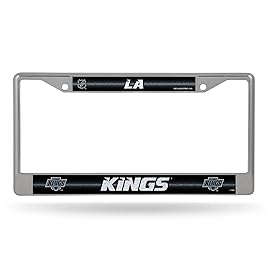 Rico Industries NHL Hockey Los Angeles Kings Classic Bling License Plate Chrome Frame 12 x 6