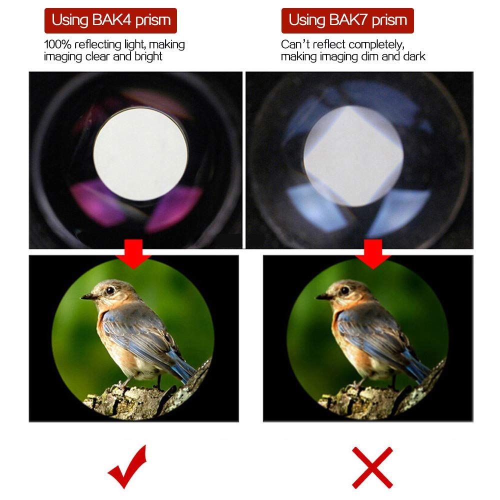 Telescopio monoculare 30x25, Pratico monoculare Ultra HD per Birdwatching Sport Viaggi Campeggio Escursionismo Caccia e attività all'aperto (Nero)