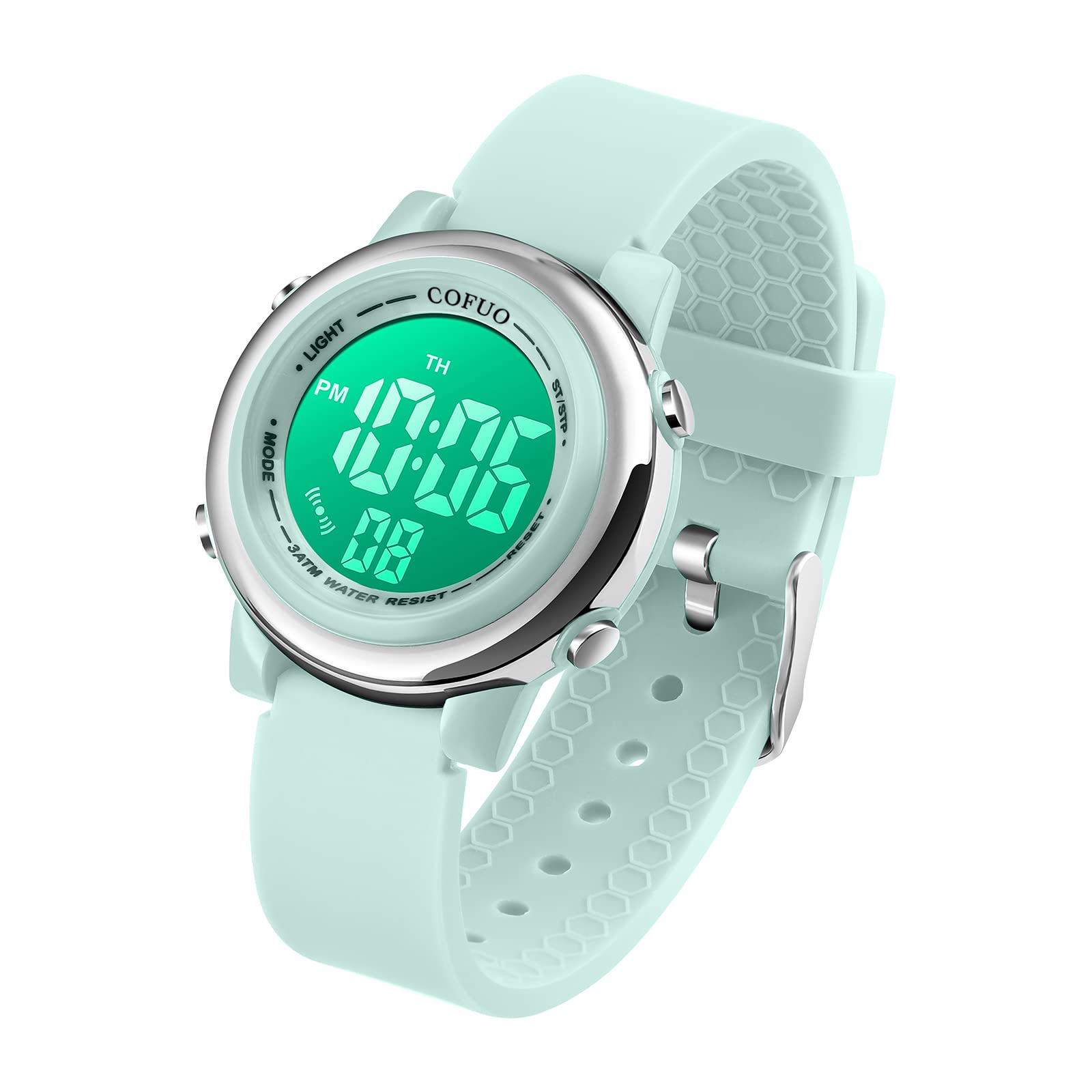 cofuo Kids Digital Sport Waterproof Watch for Girls Boys, Kid Sports Outdoor LED Electrical Watches with Luminous Alarm Stopwatch Child Wristwatch
