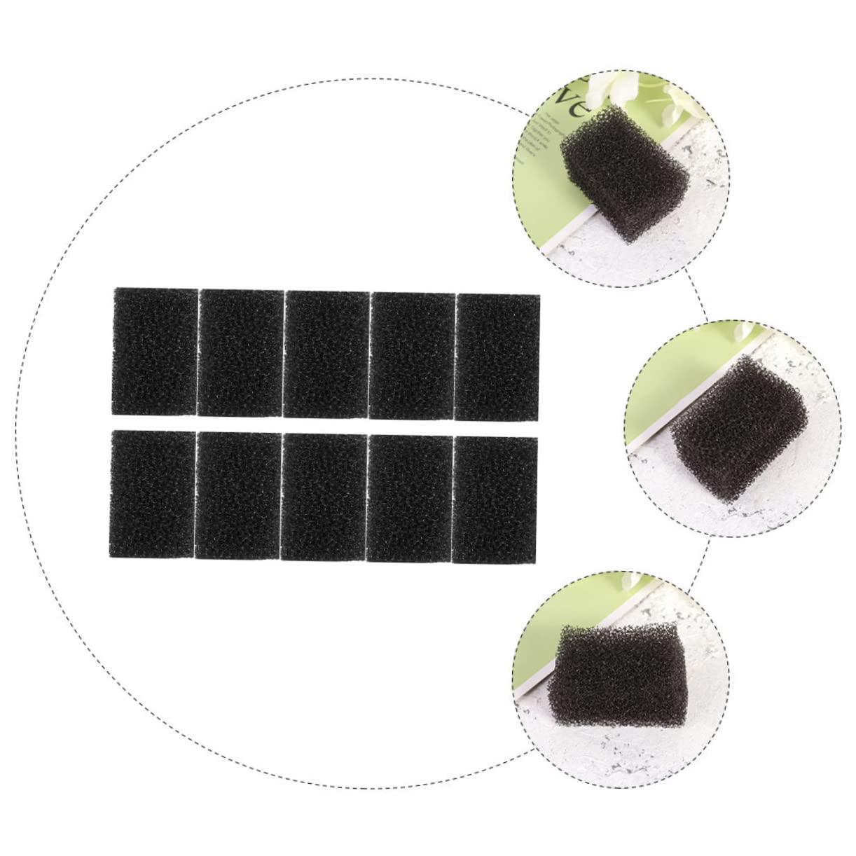 Beavorty 80piezas Esponja De Maquillaje Profesional Para Efectos Especiales y Cicatrices Esponja Punteada Para Halloween y Maquillaje Artístico